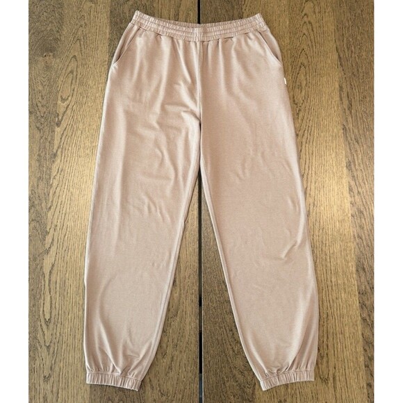 Vuori Boyfriend Sweatpants Jogger Women’s M Goldenrod Heather Tie Waist Pockets - Picture 4 of 14